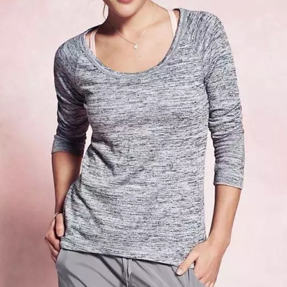 Athleta No Sweatin’ It Sharkbite Top